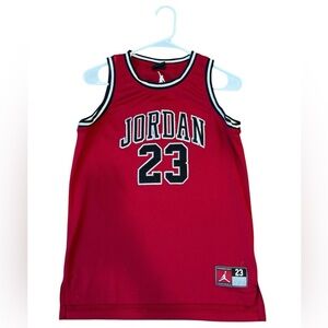 Jordan Kids Red and Black Basketball Jersey